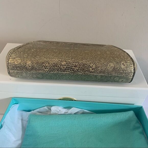 Tiffany & Co. Lizard Morgan Clutch - Gold - Picture 6 of 11